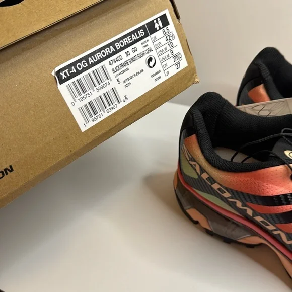 Salomon XT-4 OG Aurora Borealis Sneakers Men’s 9 US or Women’s 10 US - Picture 12 of 12